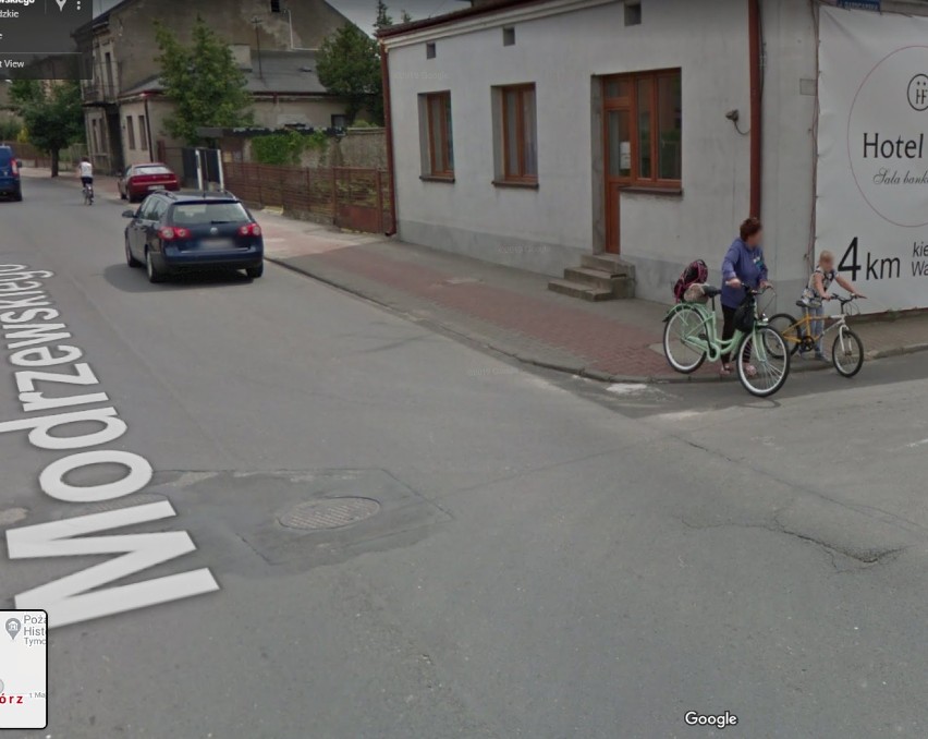 Mieszkańcy Wolborza na zdjęciach Google Steet View