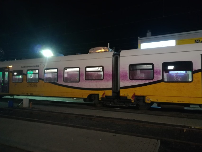 Wandal zniszczył warty 23 miliony złotych pociąg Kolei Dolnośląskich. 5000 zł za pomoc w złapaniu [ZDJĘCIA, FILM]