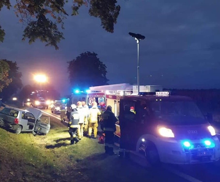 Jedna osoba został poszkodowana w zderzeniu pod Pólkiem. Sprawca uciekł [FOTO]