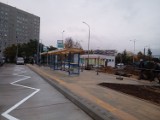 Krańcówka autobusowa w Pabianicach z nowym asfaltem ZDJĘCIA