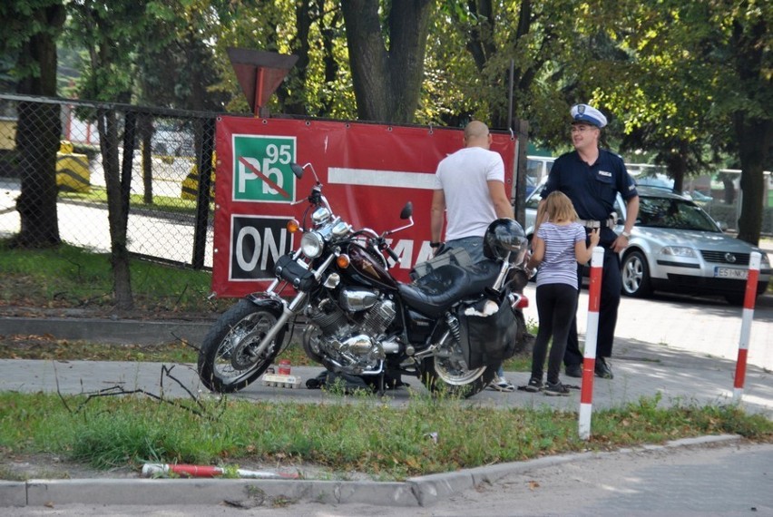 Sieradz: Potrącony motocyklista w szpitalu