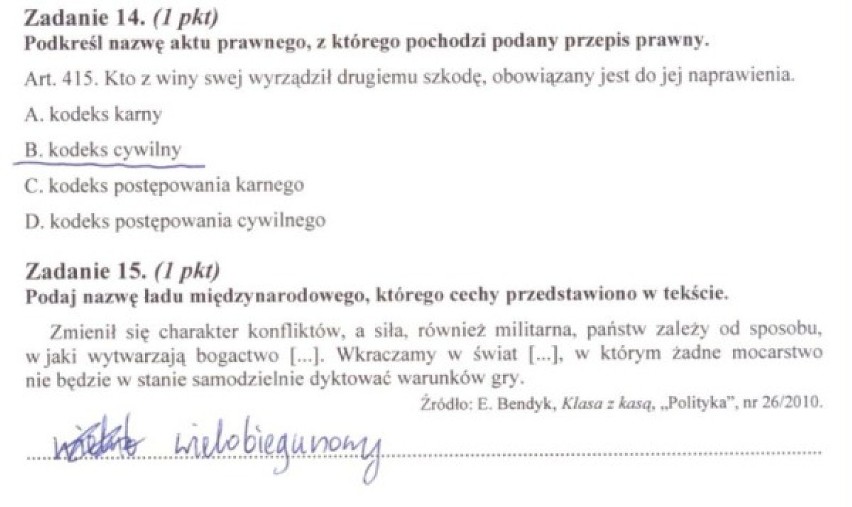 11 maja uczniowie napiszą maturę 2012 z WOS-u. Na naszej...