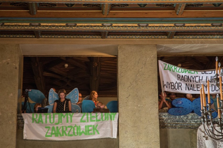 Kraków: protest obrońców Zakrzówka [ZDJĘCIA]