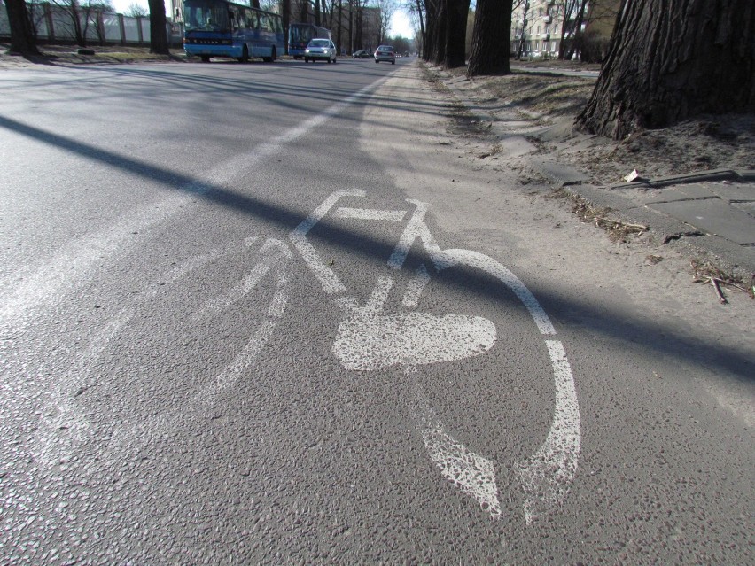 Pas rowerowy na Lutomierskiej wymaga uporządkowania