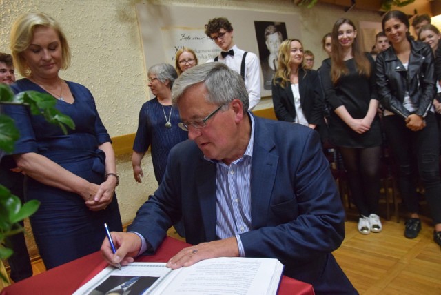 Bronisław Komorowski w Zespole Szkół nr 1 im. Gustawa Morcinka w Tychach