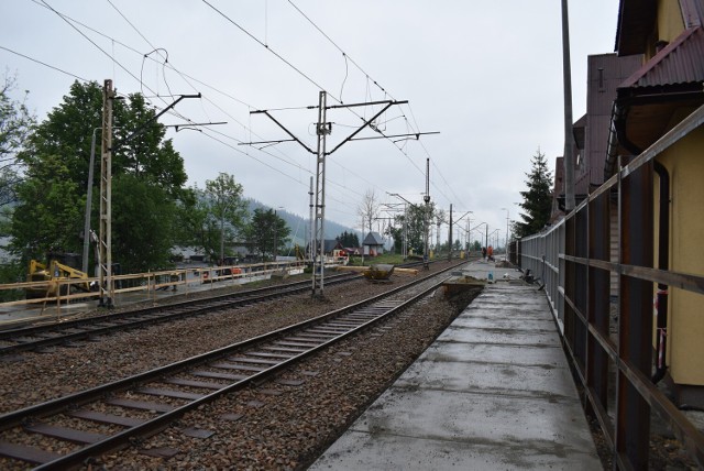 Tymczasowa stacja kolejowa na Spyrkówce w Zakopanem