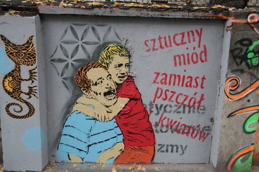 Mural przeciwko Genetycznie Modyfikowanym Organizmom w...