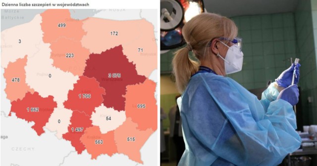 Szczepienia przeciw COVID-19 ruszyły w Polsce pod koniec grudnia 2020 roku. Do tej pory (informacje z 17 stycznia 2021) w całym kraju szczepionkę przyjęło 469 466 osób, z czego 52 574 w Śląskiem.

Ile osób zostało zaszczepionych w poszczególnych miastach i powiatach woj. śląskiego? Gdzie zaszczepionych jest już najwięcej? Zobacz dane, kliknij w kolejne zdjęcie >>>

