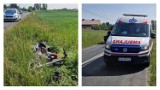 Wypadek motocyklisty w gminie Izbica Kujawska. Lądował LPR [zdjęcia]