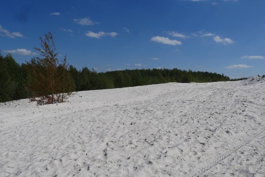 Kaolin w Nowogrodźcu. Plaża, biała pustynia i lazurowe...