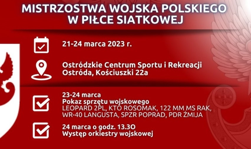 Najlepsi siatkarze służący w Wojsku Polskim zagrają w Ostródzie!