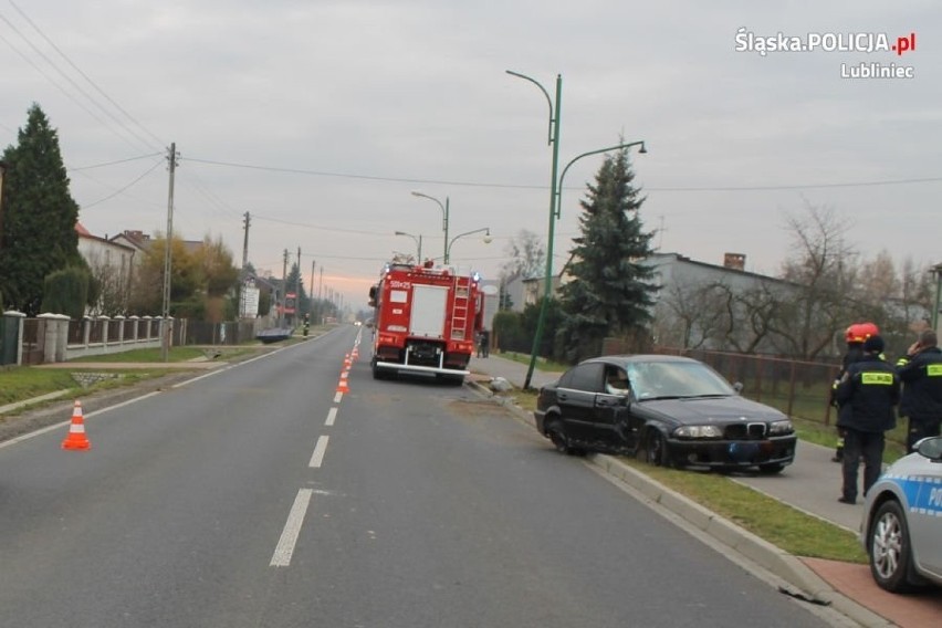 Wypadek na ulicy Oleskiej w Lublińcu. W zdarzeniu ranny...