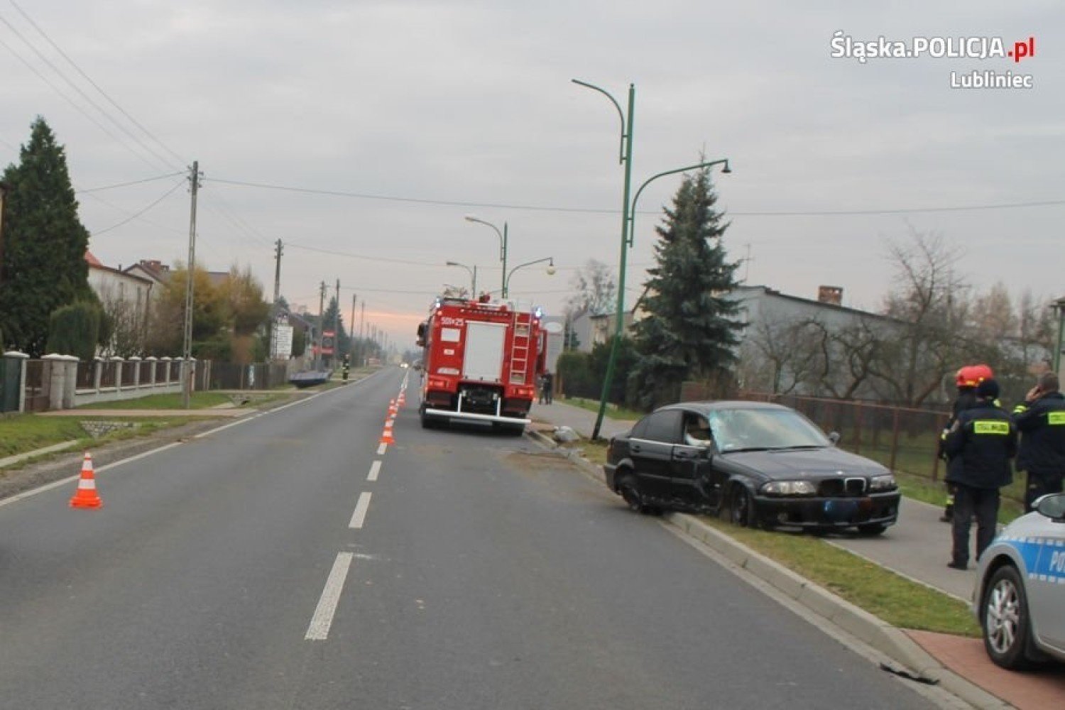 Wypadek na ulicy Oleskiej w Lublińcu. W zdarzeniu ranny
