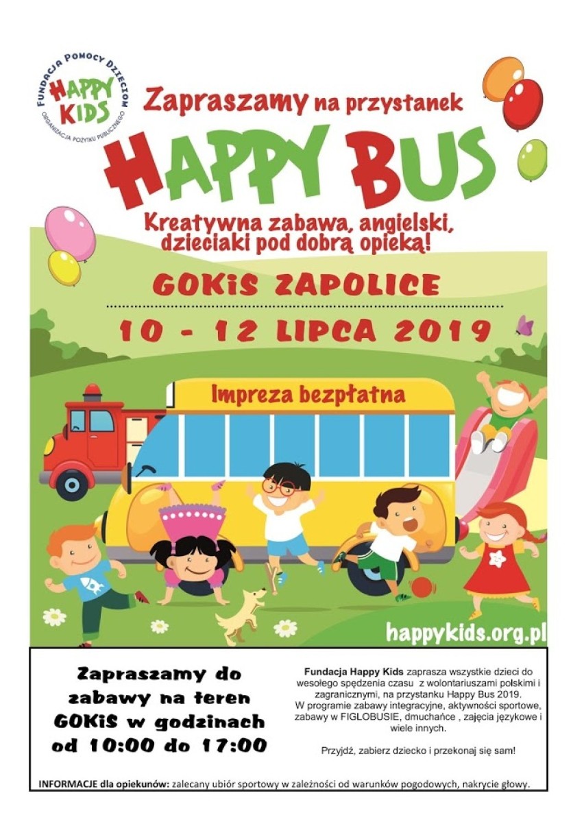 Happy Bus będzie w Zapolicach od środy        