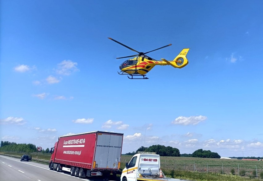 Groźny wypadek na autostradzie A4 pod Wrocławiem, zderzenie...