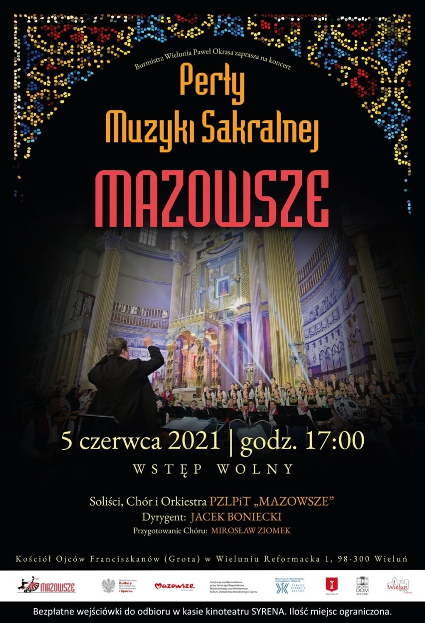 Koncert muzyki sakralnej w wykonaniu "Mazowsza" w Wieluniu ZAPOWIEDŹ