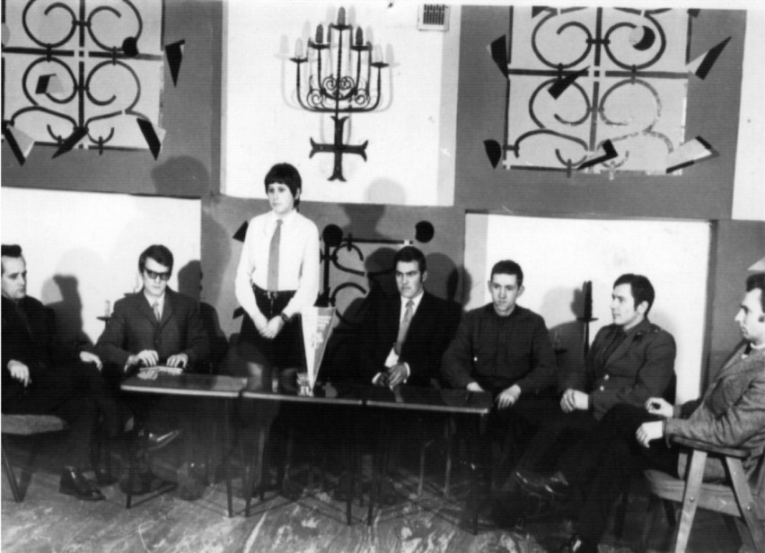 Rok 1973. Spotkanie w Zespole Szkół Zawodowych.