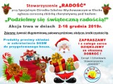 Do 16 grudnia trwa świąteczna akcja Stowarzyszenia "Radość" przy SOSW w Kłecku 