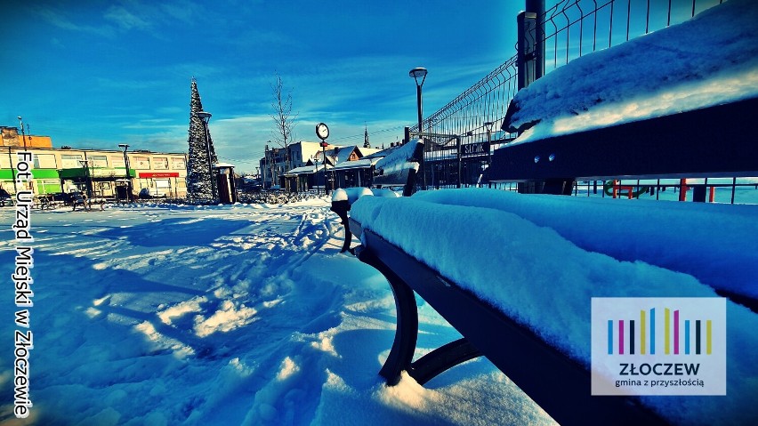 Śnieżna aura w pełnej kracie także w Złoczewie
