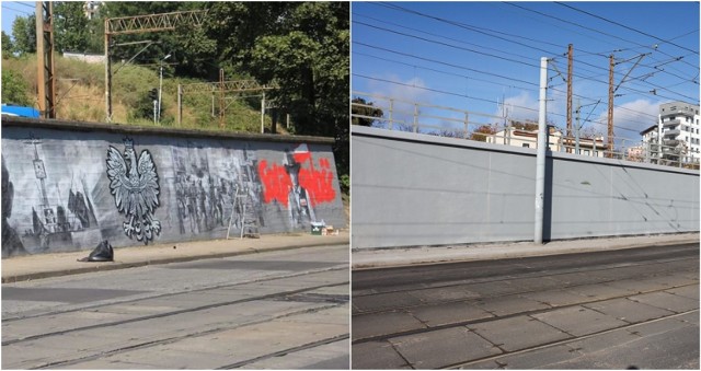 Z ulicy Kolumba zniknął mural, który przedstawiał św. Jana Pawła II, strajk w Stoczni Szczecińskiej, obraz z ataku oddziału ZOMO na ulicy Krzywoustego w Szczecinie oraz postać Gary'ego Coopera z plakatu zachęcającego do głosowania na "Solidarność" w wyborach z 1989 roku.
