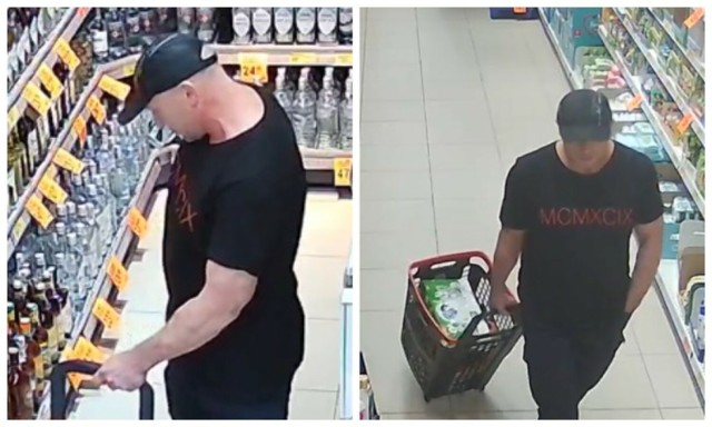 Policjanci szukają sprawcy kradzieży w sklepie na Rotmance i publikują wizerunek osoby, która może mieć  z tym związek