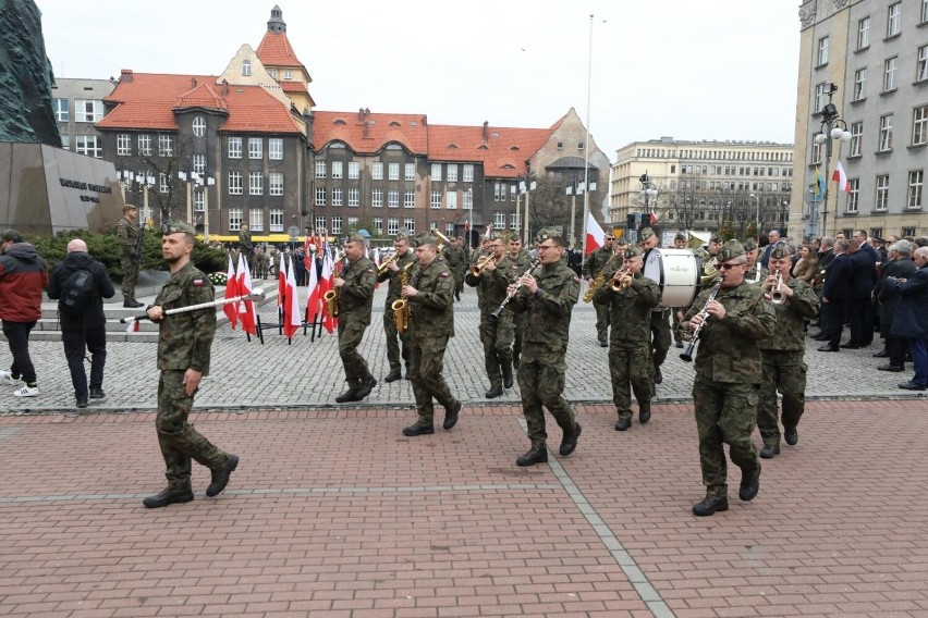 Uroczystości na pl. Sejmu Śląskiego w Katowicach z okazji...