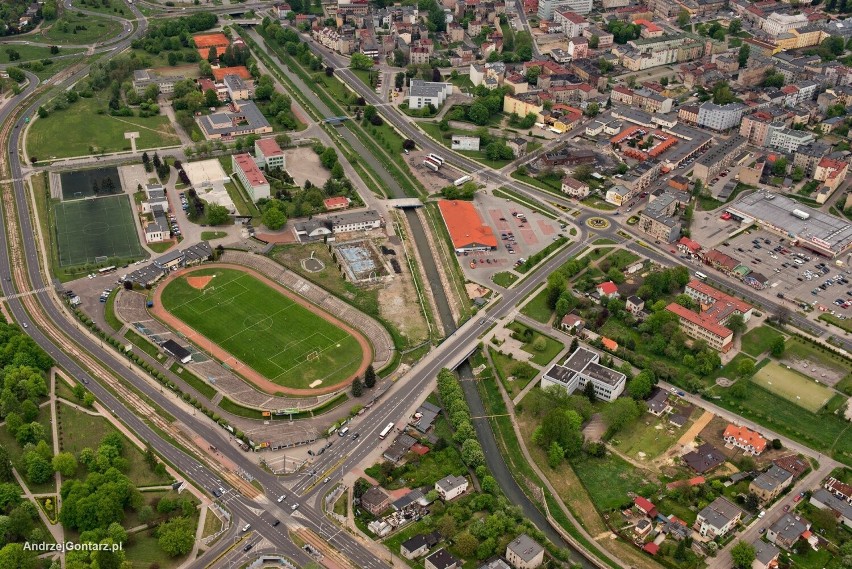 Wyjątkowe zdjęcia Będzina z lotu ptaka. Tak miasto wyglądało w 2015 roku! Syberka, Warpie, Ksawera, stadion i basen 