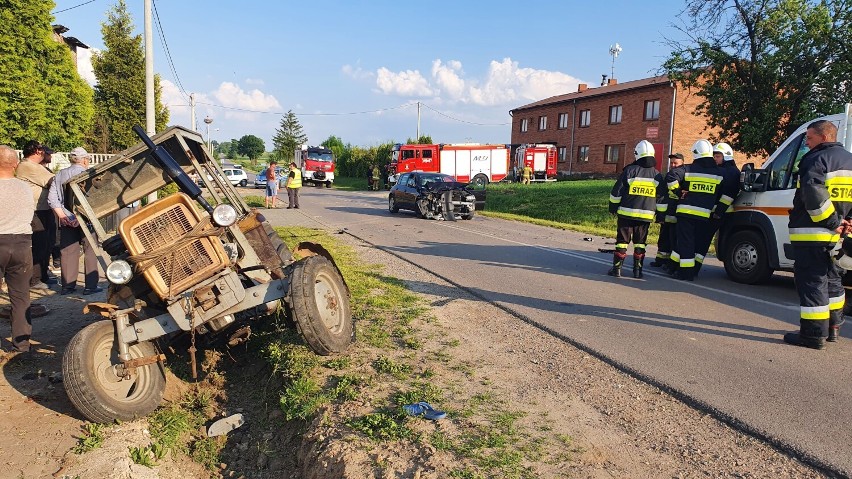 Wypadek w Świątnikach w gminie Wolbórz w sobotę, 05.06.2021