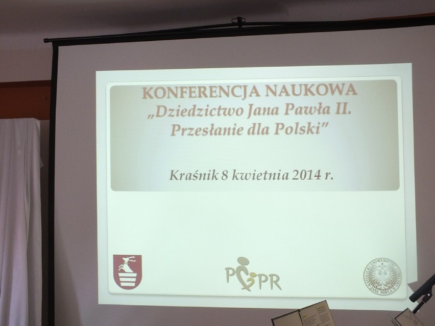 W Kraśniku zorganizowano konferencję naukową poświęconą Janowi Pawłowi II ZDJĘCIA