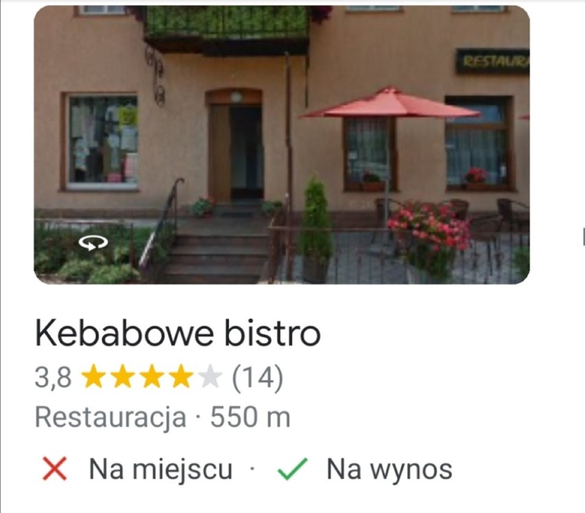 Miejsce 14. Kebabowe bistro, Jana Kilińskiego 19, tel. 789...