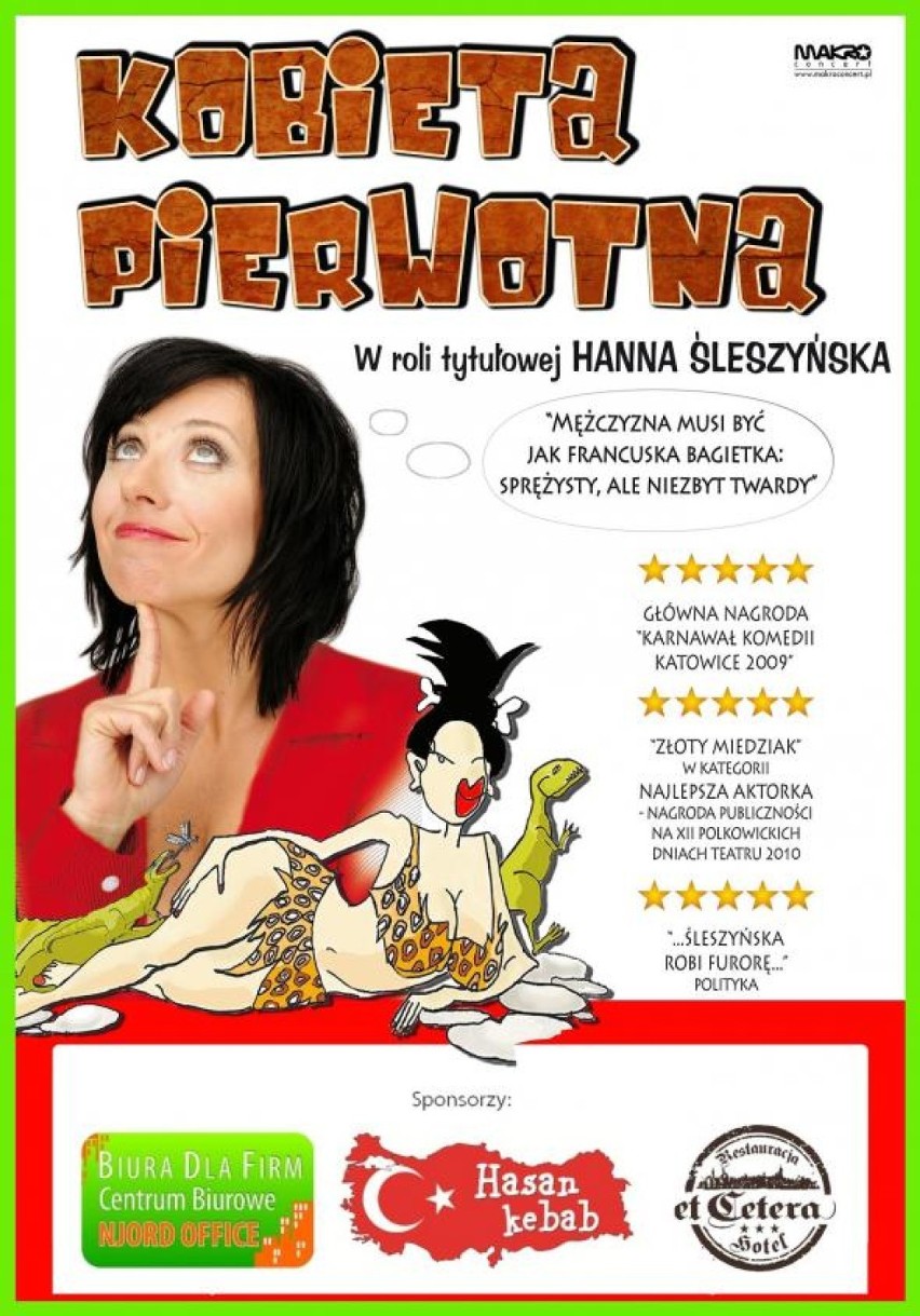 Hanna Śleszyńska w roli "Kobiety Pierwotnej"