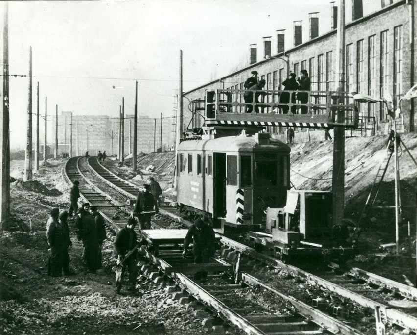 1973. Widok z wiaduktu kolejowego