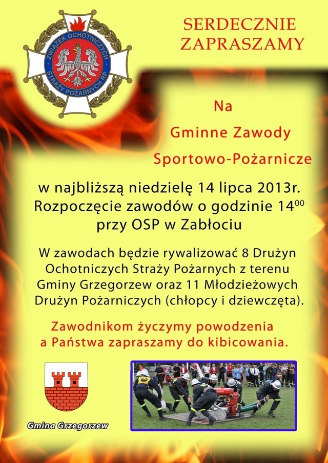 Zawody strażackie w Zabłociu