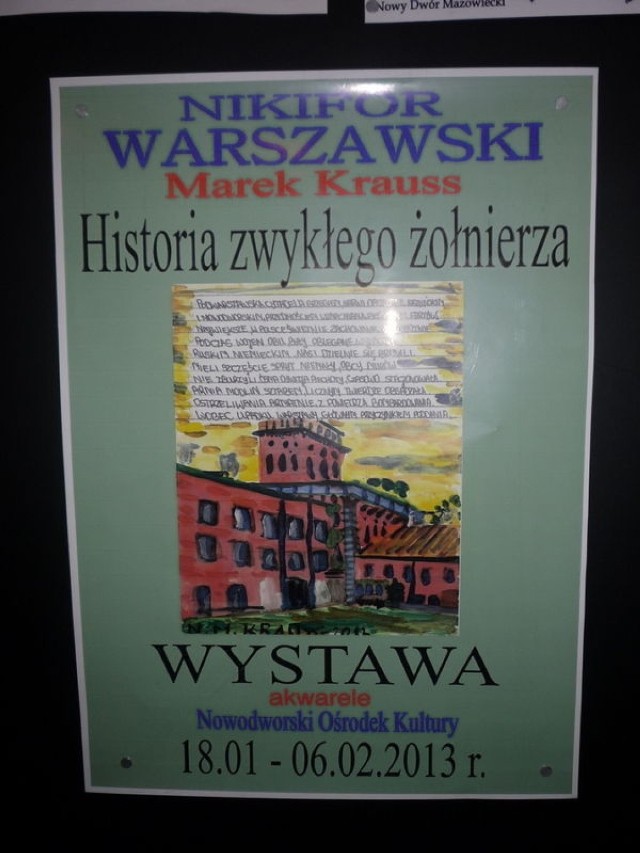 Plakat zapowiadajacy wystawę.