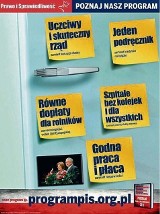 Zdjęcie Kaczyńskich na lodówce. Tak wygląda nowy plakat PiS