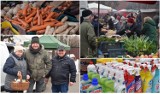 Targowisko przy ul. Kaliskiej we Włocławku - 10 lutego 2024. Tanie warzywa, owoce, ubrania i nie tylko. Zdjęcia, ceny