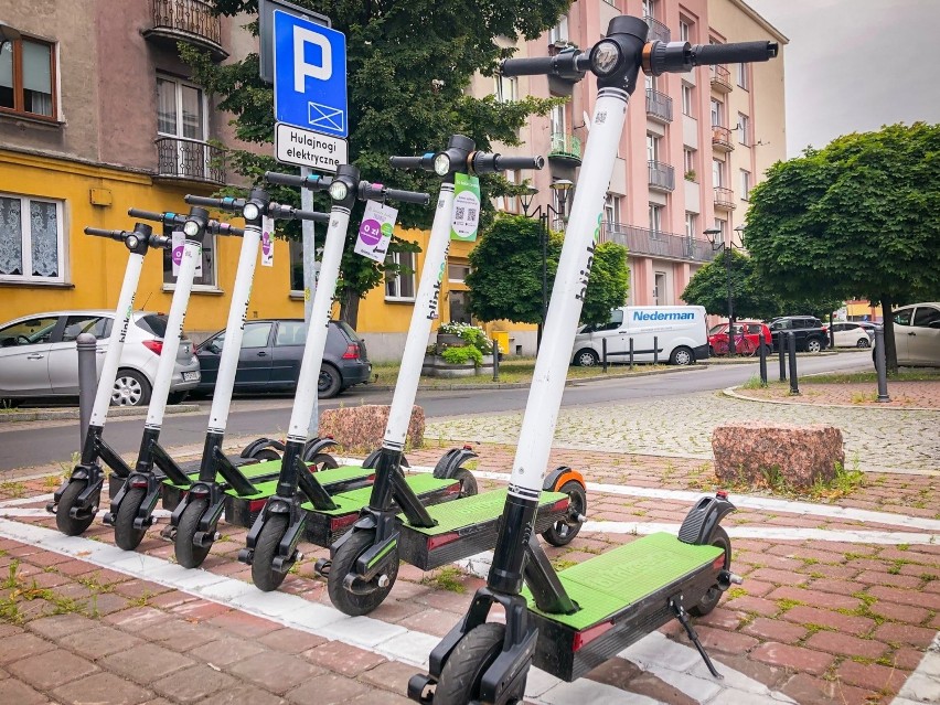 Hulajnogi elektryczne będziemy musieli parkować w Sosnowcu w...