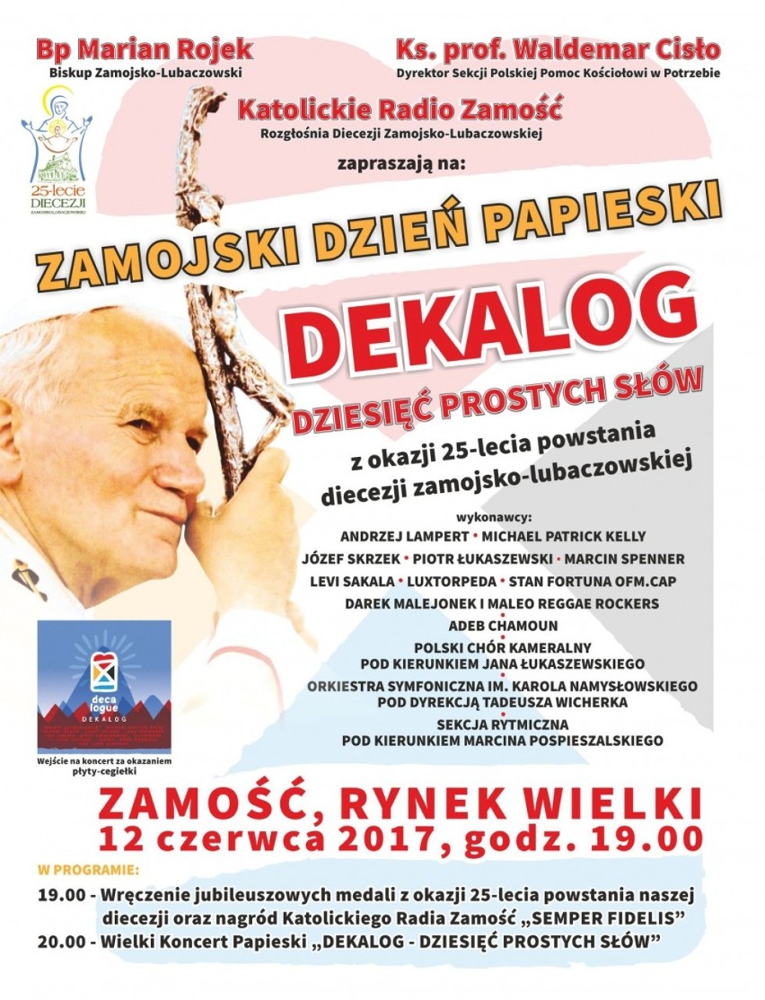 Wielki Koncert Papieski "Dekalog – Dziesięć Prostych Słów" jako przesłanie i muzyczny głos artystów