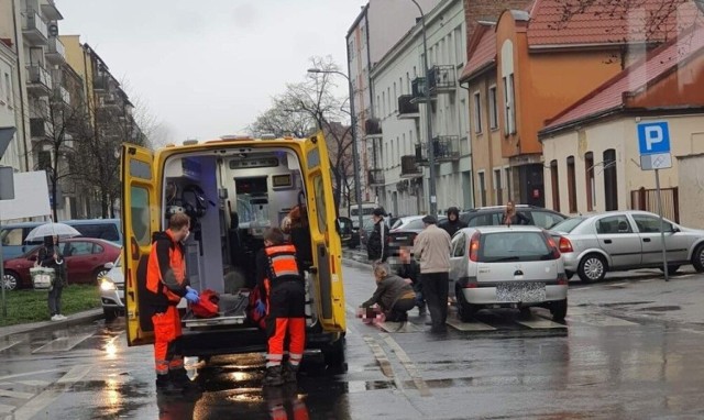 Do wypadku doszło w piątek (15.04.2022) na ulicy Świętego Anoniego we Włocławku.