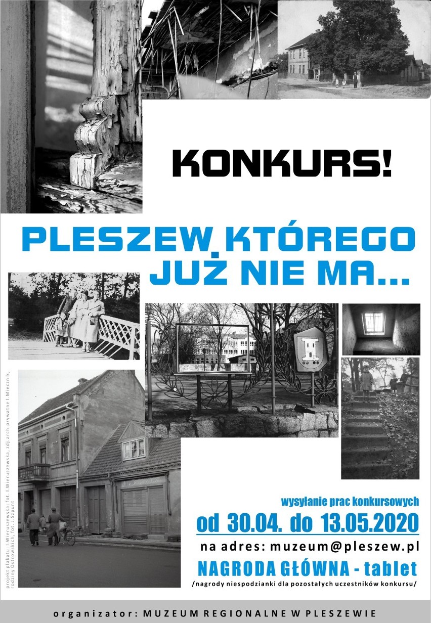 Muzeum Regionalne zaprasza do udziału w konkursie ,,Pleszew, którego już nie ma..."