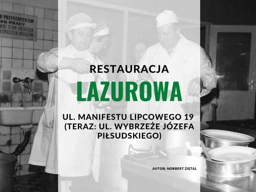 Restauracja "Lazurowa", ul. Wybrzeże Manifestu Lipcowego 19...