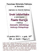 Druki bibliofilskie w Sieradzu. To na wystawie w Powiatowej Bibliotece Publicznej