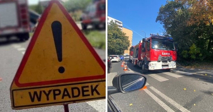Wypadek w Siemianowicach Śląskich. Samochód osobowy potrącił rowerzystę