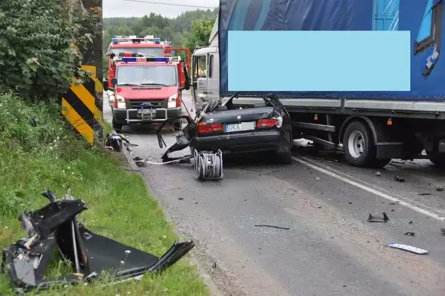 Wypadek na drodze wojewódzkiej nr 211 w Borkowie