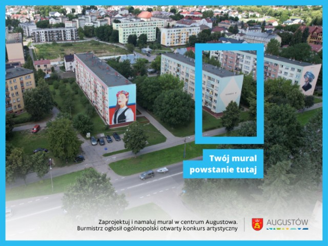 Mural powstanie przy ulicy Śródmieście 2 w Augustowie