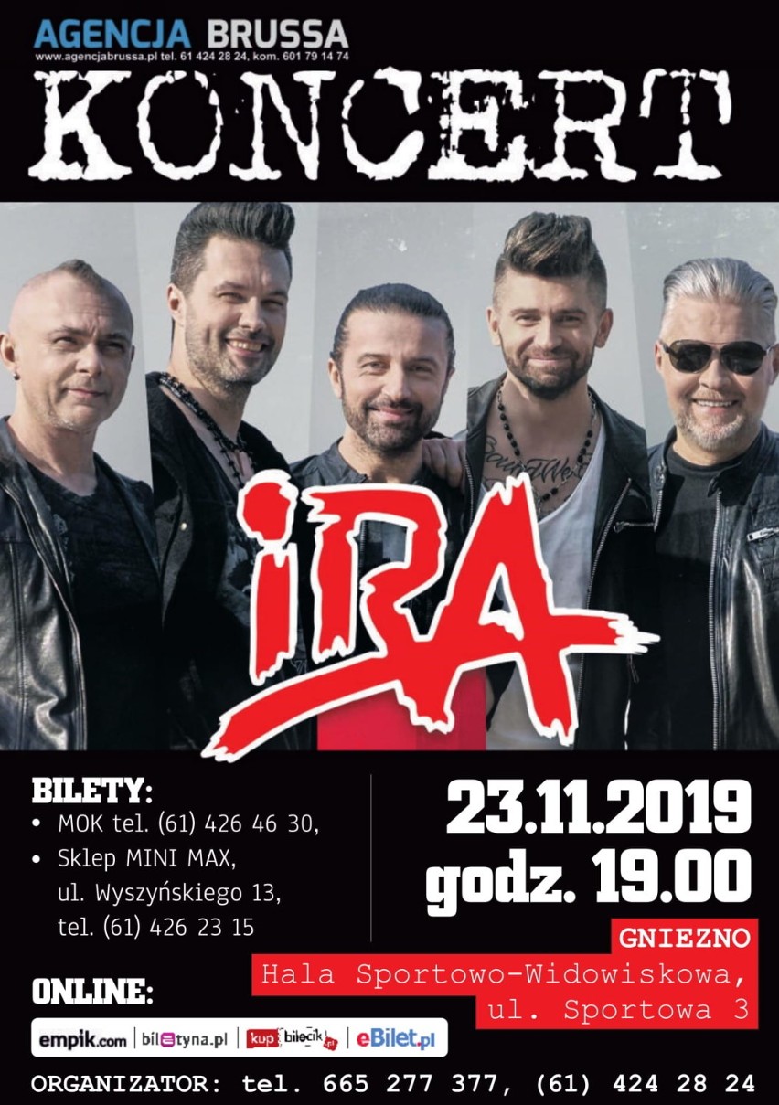 IRA da koncert w Gnieźnie pod koniec listopada!
