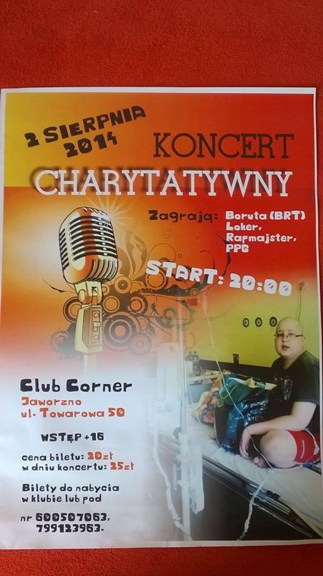 Kacper Homik z Jaworzna. Koncert charytatywny. Wystąpią Boruta, Loker,Rapmajster i PPG