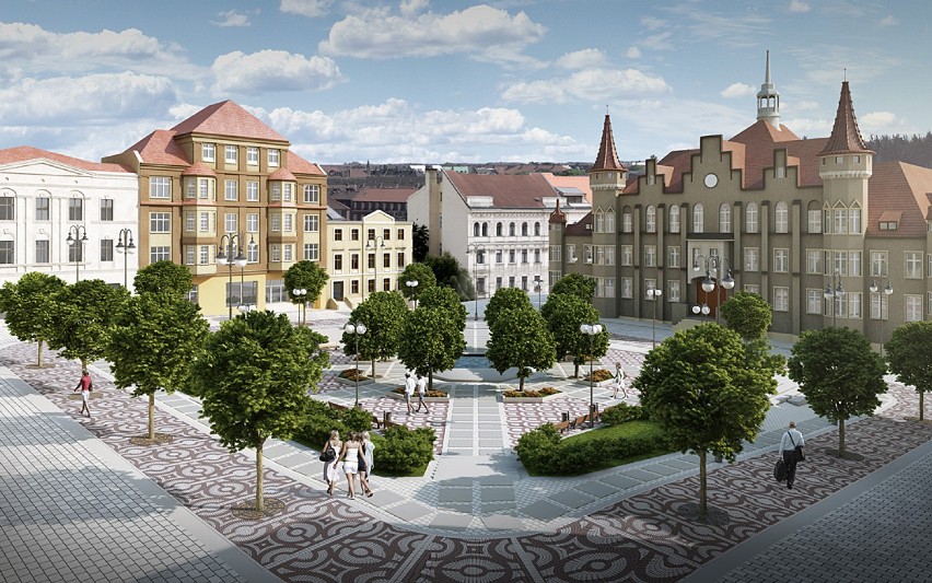 Tak ma wyglądać plac Magistracki w Wałbrzychu po zakończeniu...