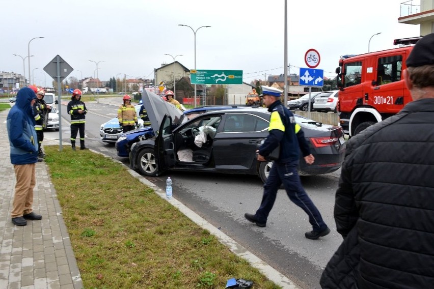 Wypadek na Wrzosowej w Kielcach. Były utrudnienia w ruchu