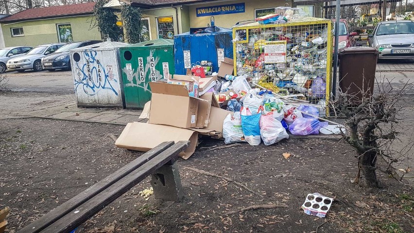 Leszno. Zaśmiecone osiedlowe ulice. Problem z odpadami narasta [ZDJĘCIA]